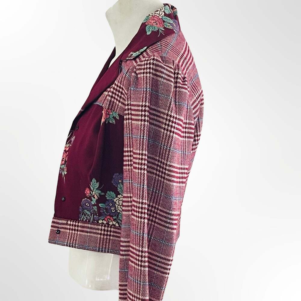 CM Bazaar Sony Pictures Costume Department Vintage Floral Plaid Jacket - Picture 2 of 8